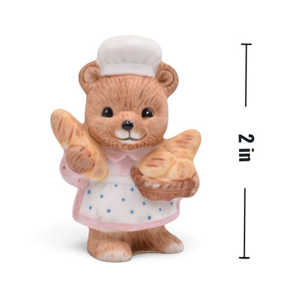 Homco Vintage Tiny Bears Set of Six #8820 Occupations Porcelain Figurines