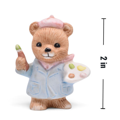 Homco Vintage Tiny Bears Set of Six #8820 Occupations Porcelain Figurines