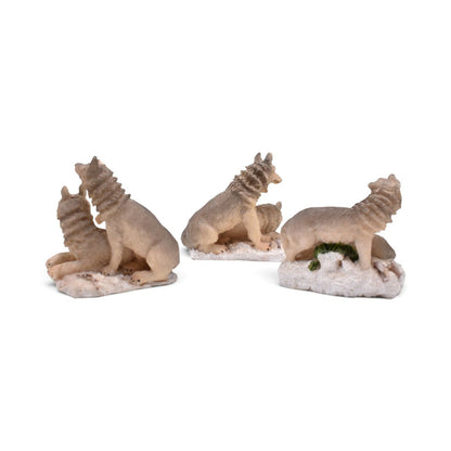 Wolf Figurines - Set of 3