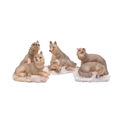 Wolf Figurines - Set of 3