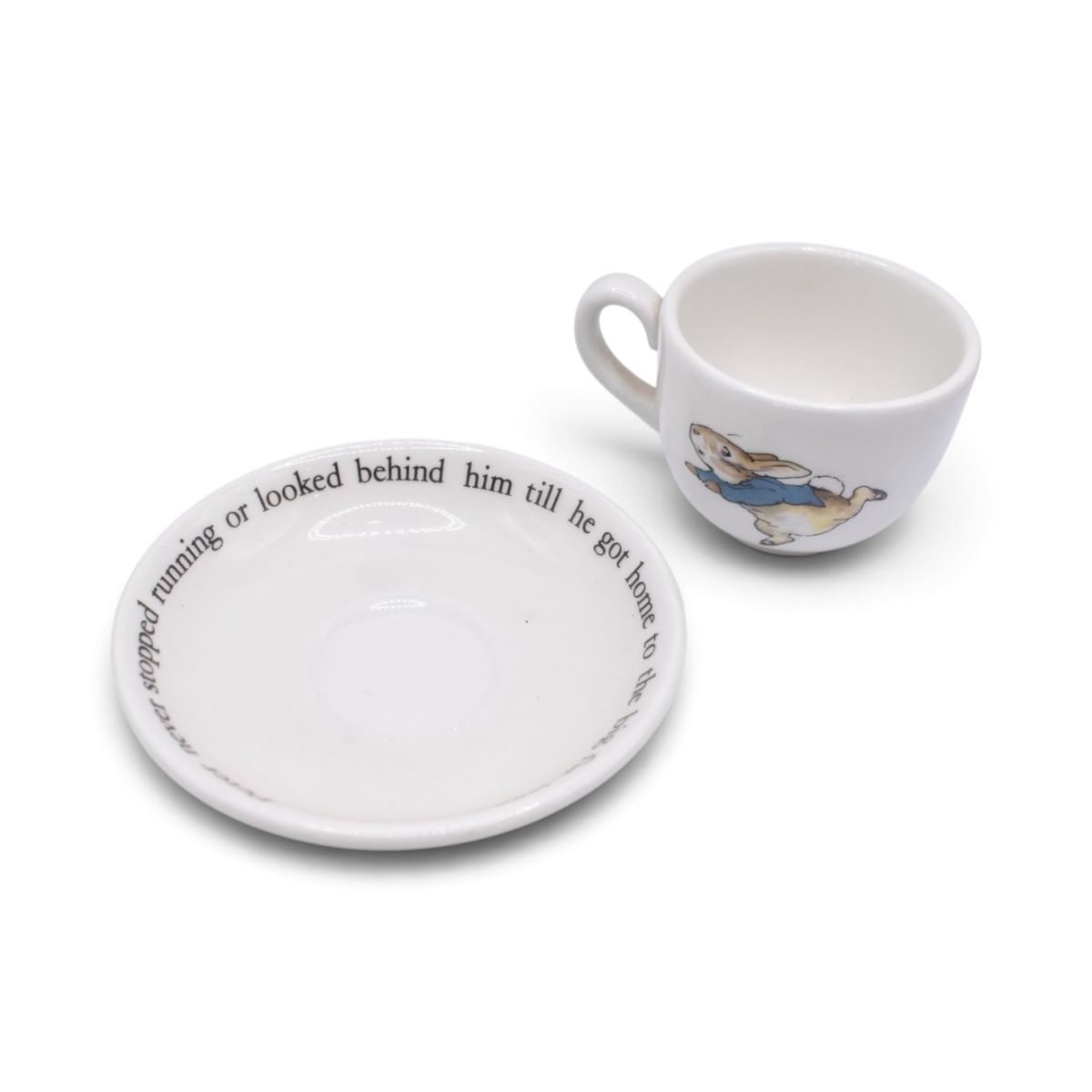 Wedgwood Peter Rabbit Child's Tea Set, Cup and Two Saucers