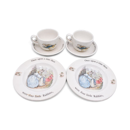 Wedgwood Peter Rabbit Child's Tea Set, Cup and Two Saucers
