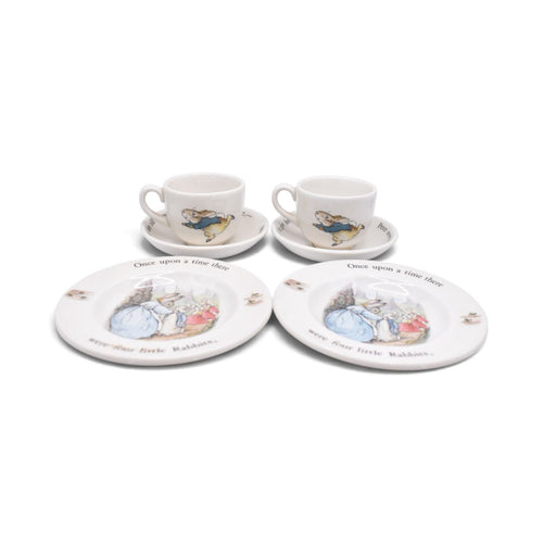 Wedgwood Peter Rabbit Child's Tea Set, Cup and Two Saucers