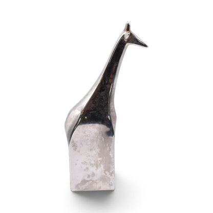 Silver Plated Giraffe Paperweight Figurine