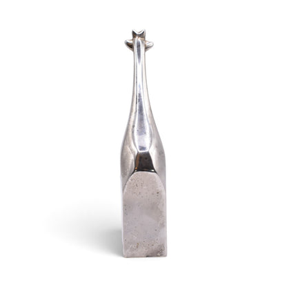 Silver Plated Giraffe Paperweight Figurine
