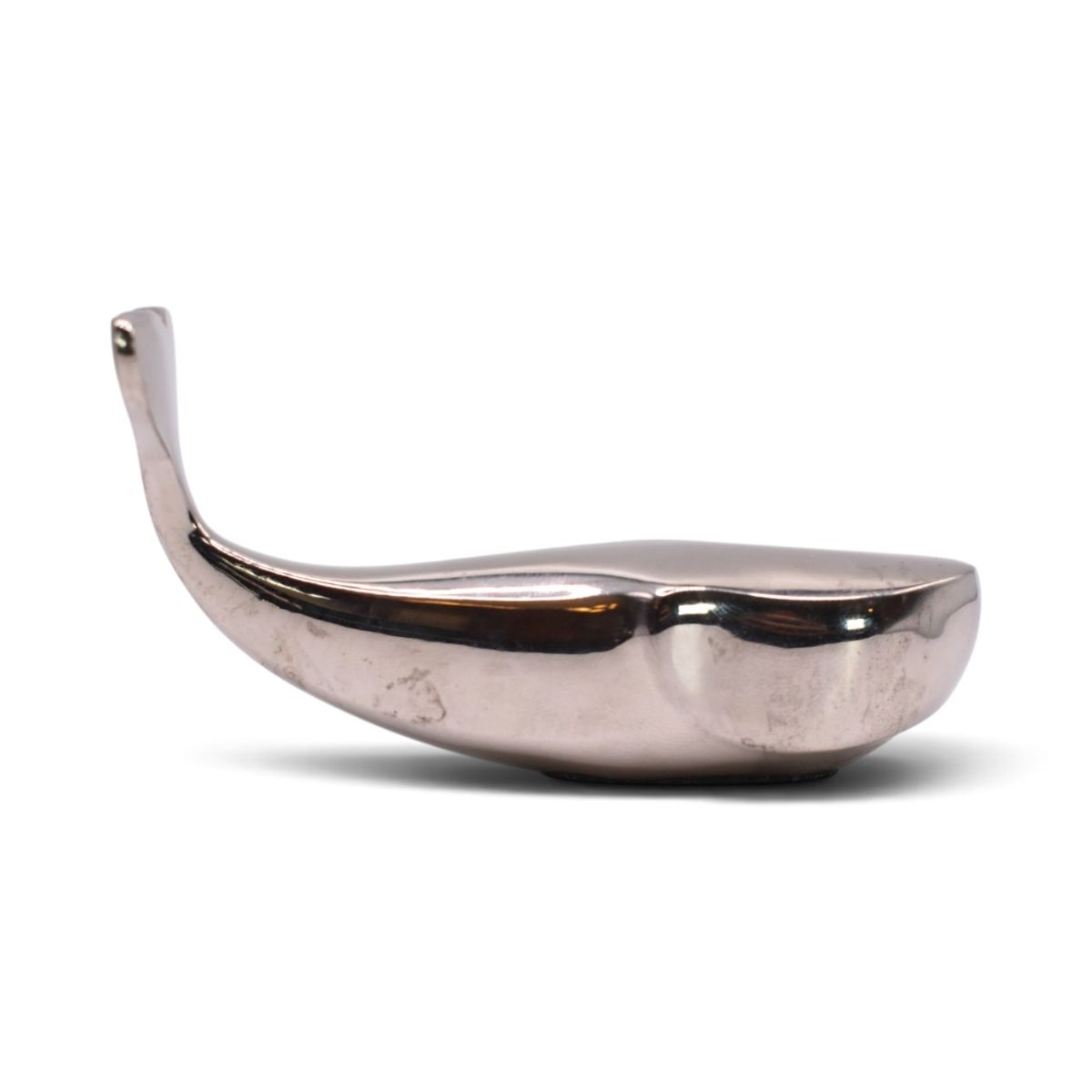 Silver Plated Whale Paperweight Figurine