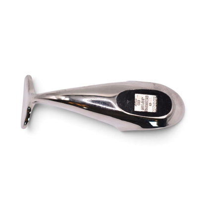 Silver Plated Whale Paperweight Figurine