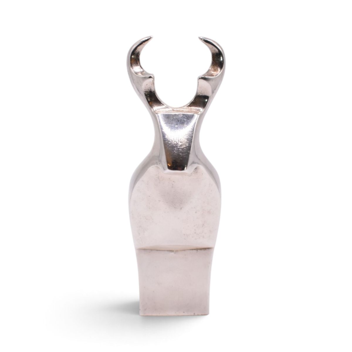Silver Plated Deer Paperweight Figurine