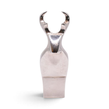 Silver Plated Deer Paperweight Figurine