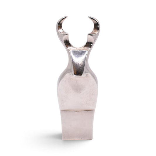 Silver Plated Deer Paperweight Figurine