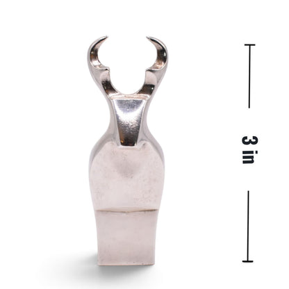 Silver Plated Deer Paperweight Figurine