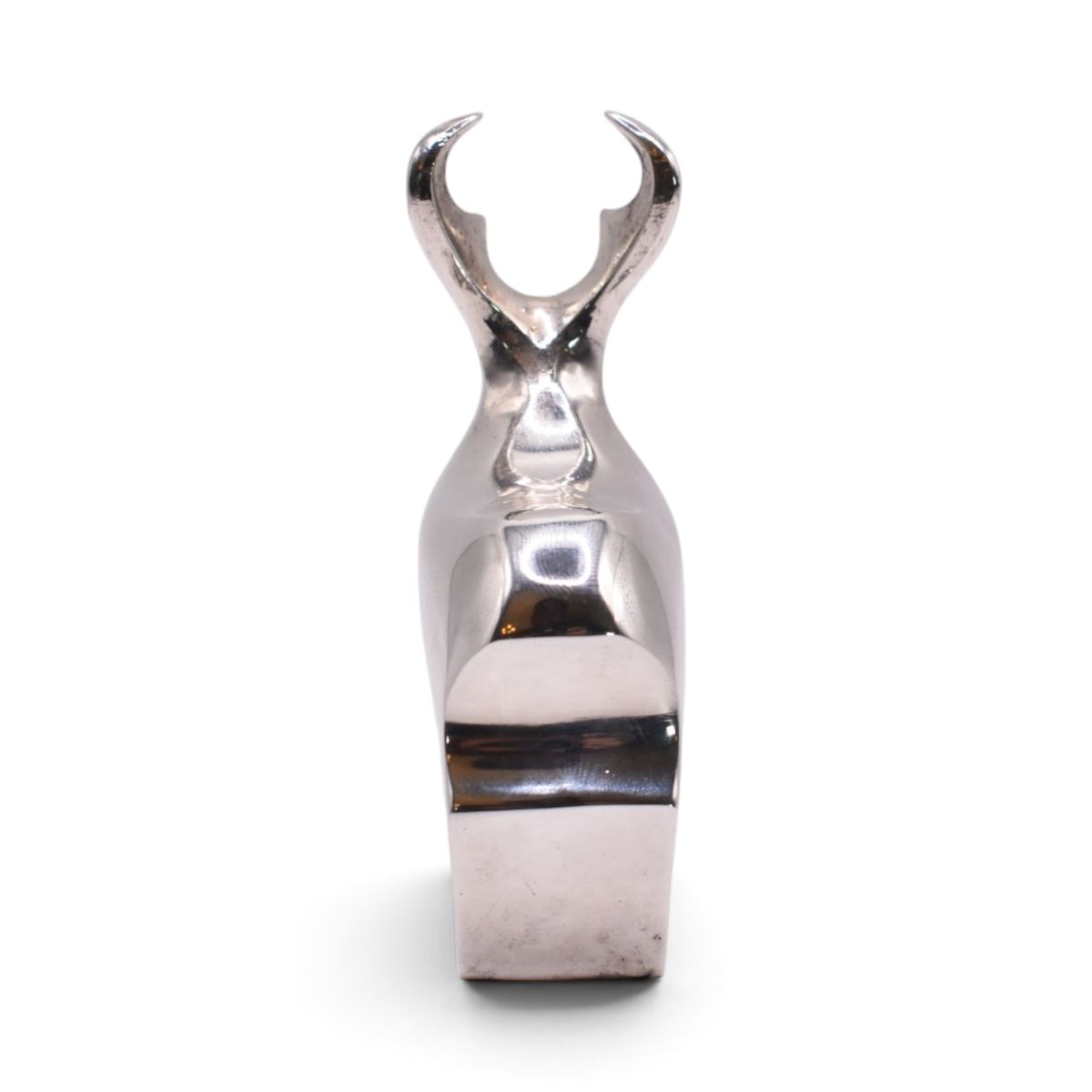 Silver Plated Deer Paperweight Figurine