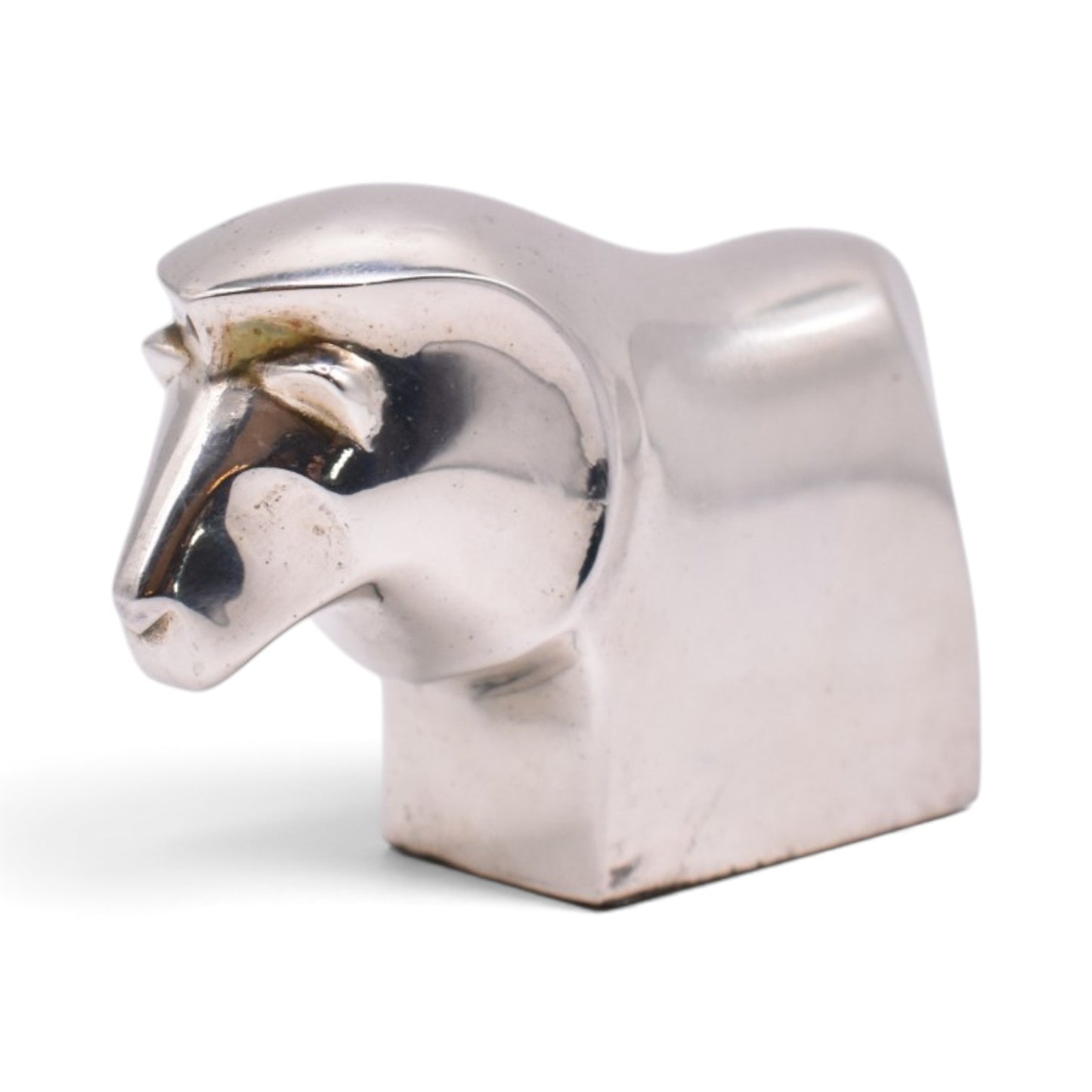 Silver Plated Lion Paperweight Figurine