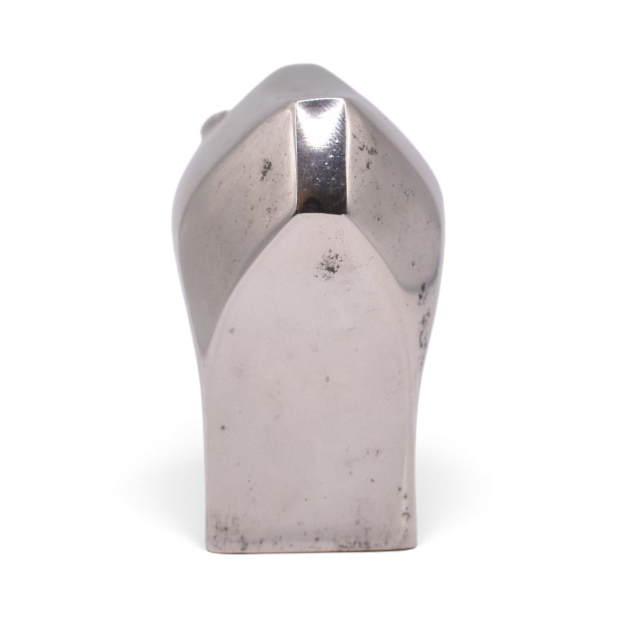 Silver Plated Bull Paperweight Figurine