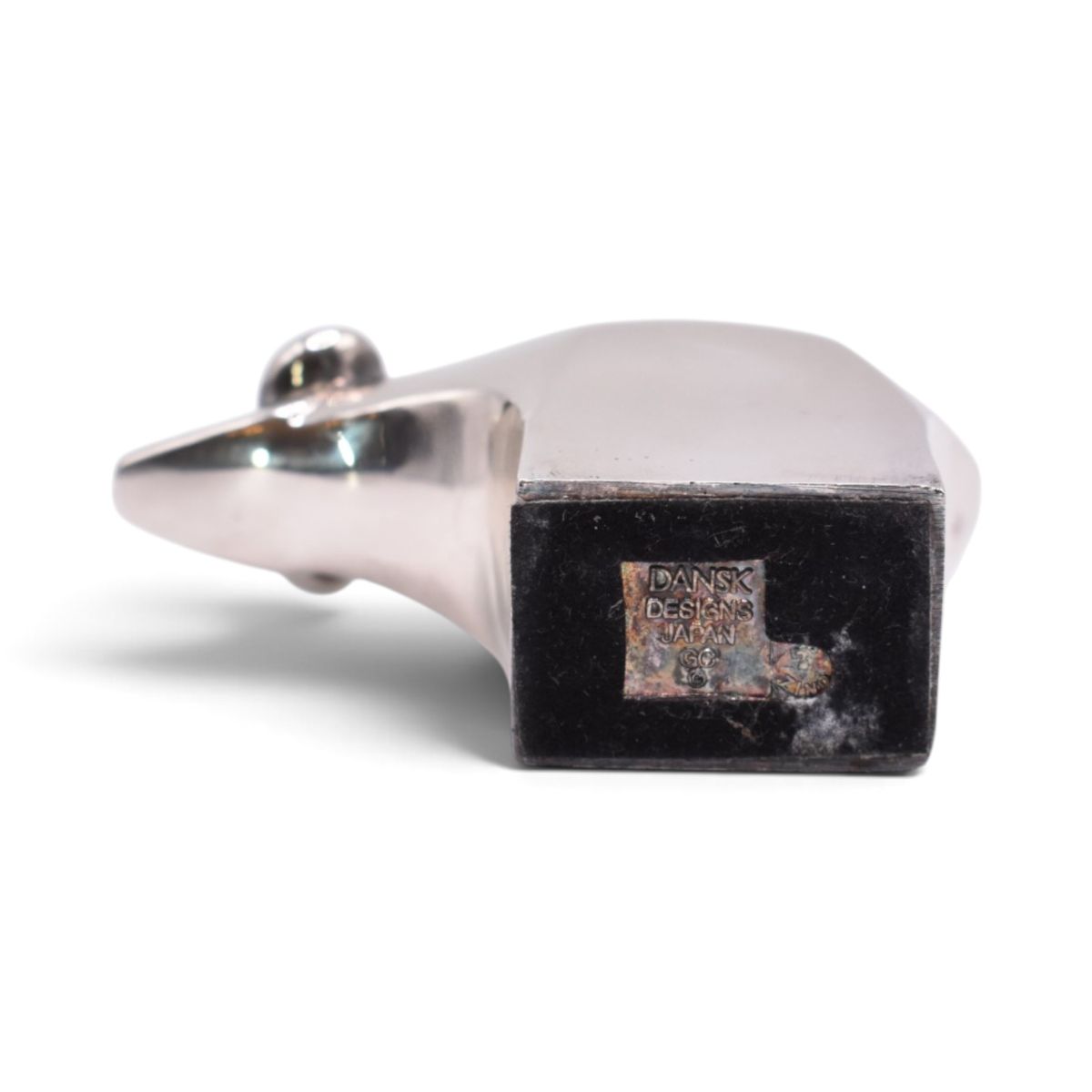 Silver Plated Bull Paperweight Figurine