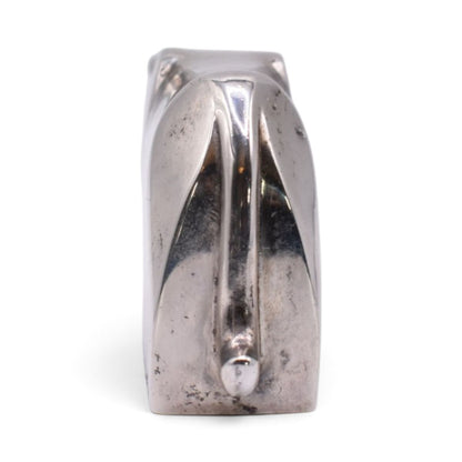 Silver Plated Jaguar Paperweight Figurine
