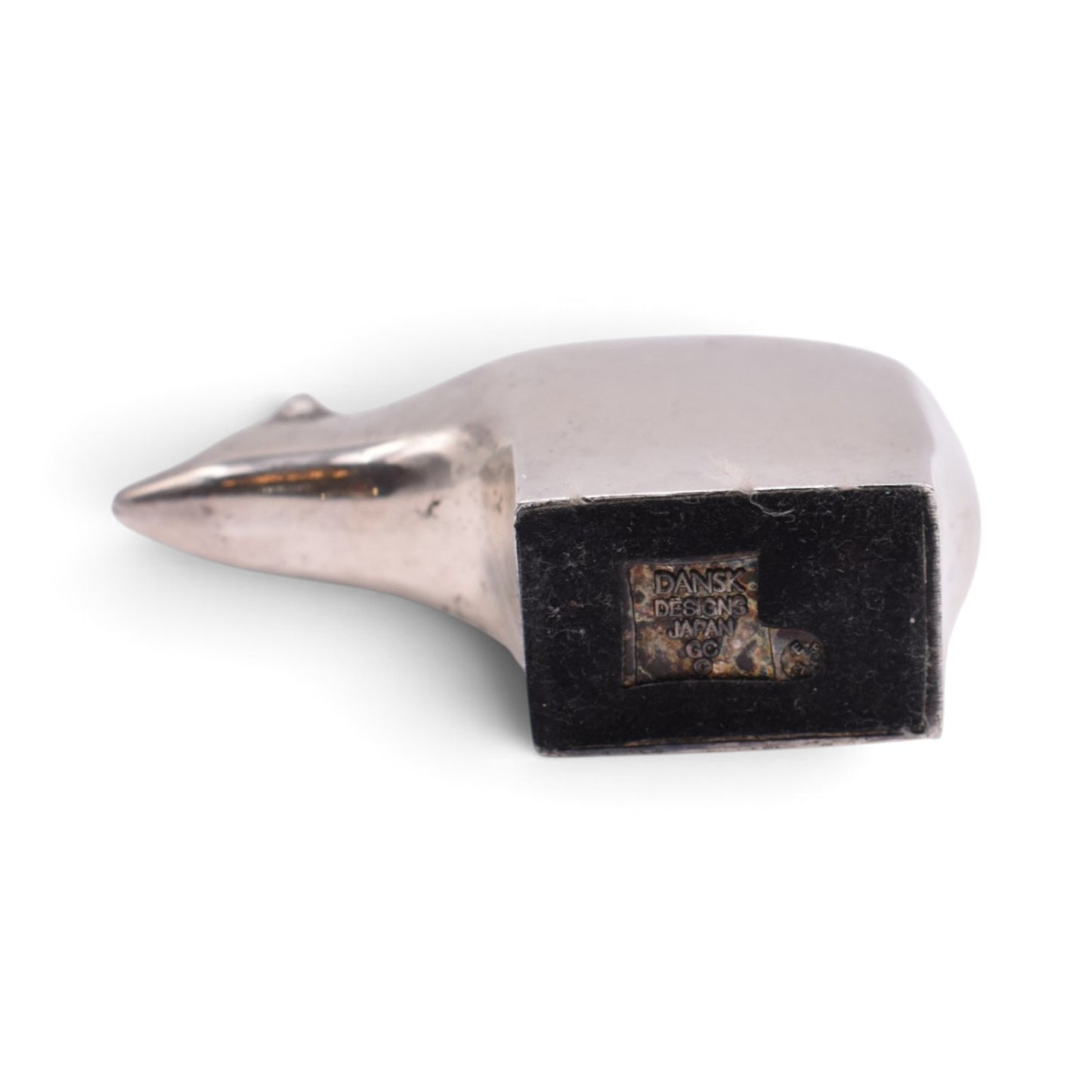 Silver Plated Polar Bear Paperweight Figurine
