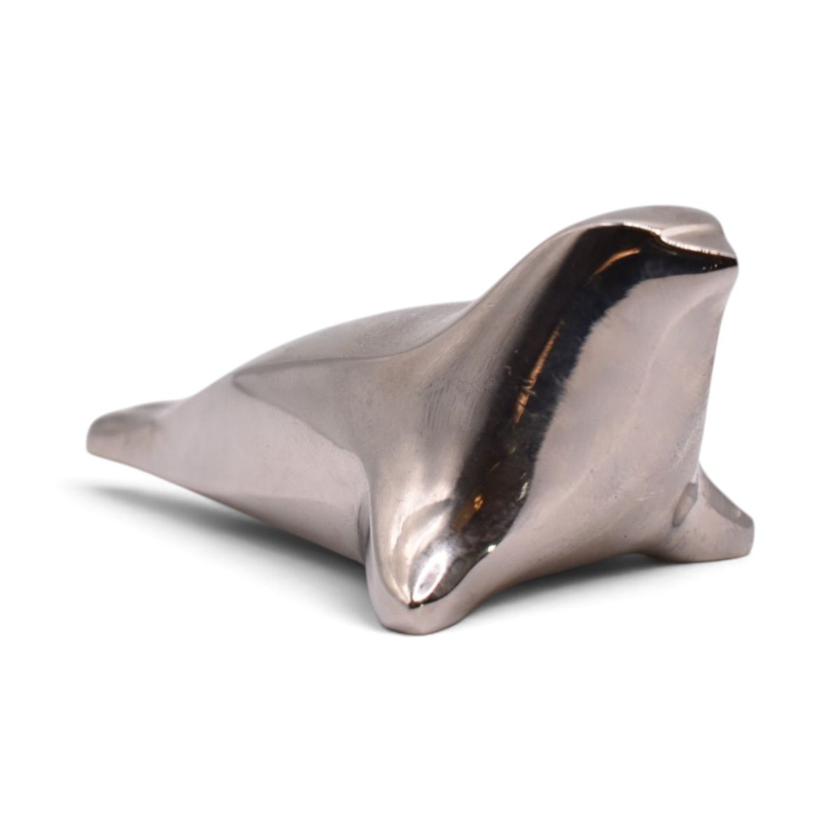 Silverplated Seal Paperweight Figurine