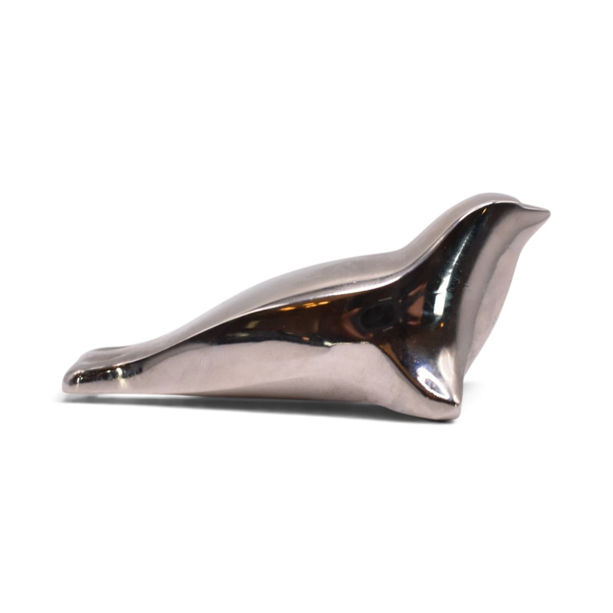 Silverplated Seal Paperweight Figurine