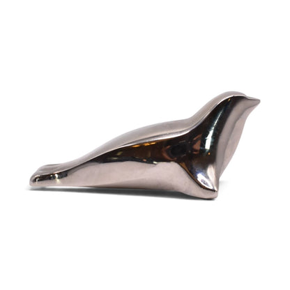Silverplated Seal Paperweight Figurine