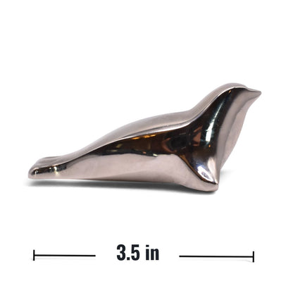 Silverplated Seal Paperweight Figurine
