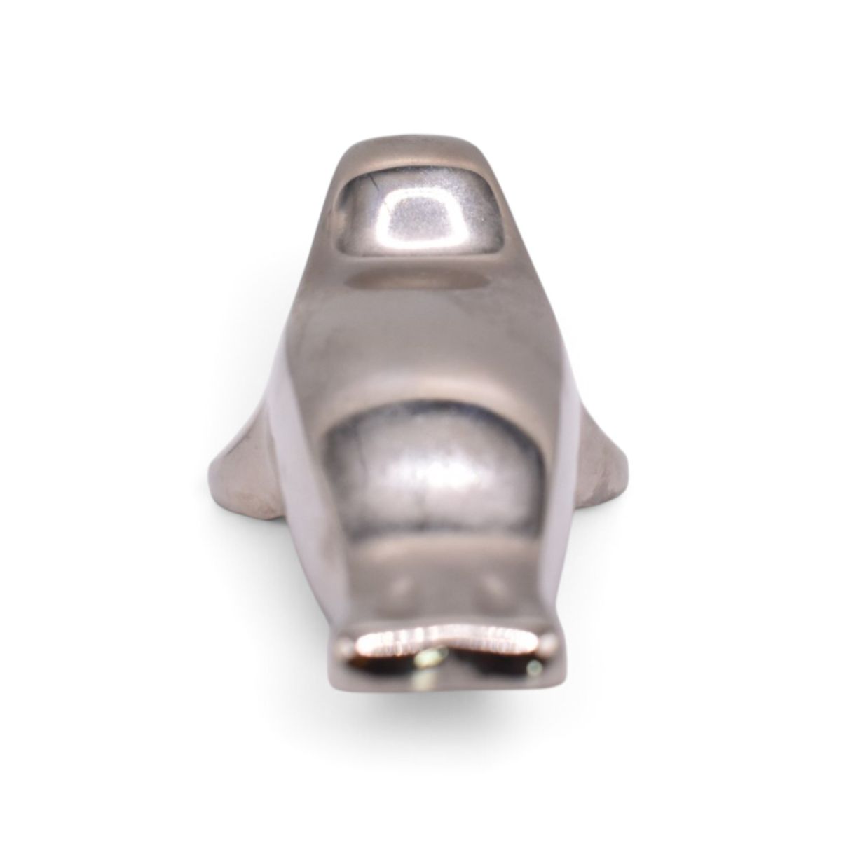 Silverplated Seal Paperweight Figurine