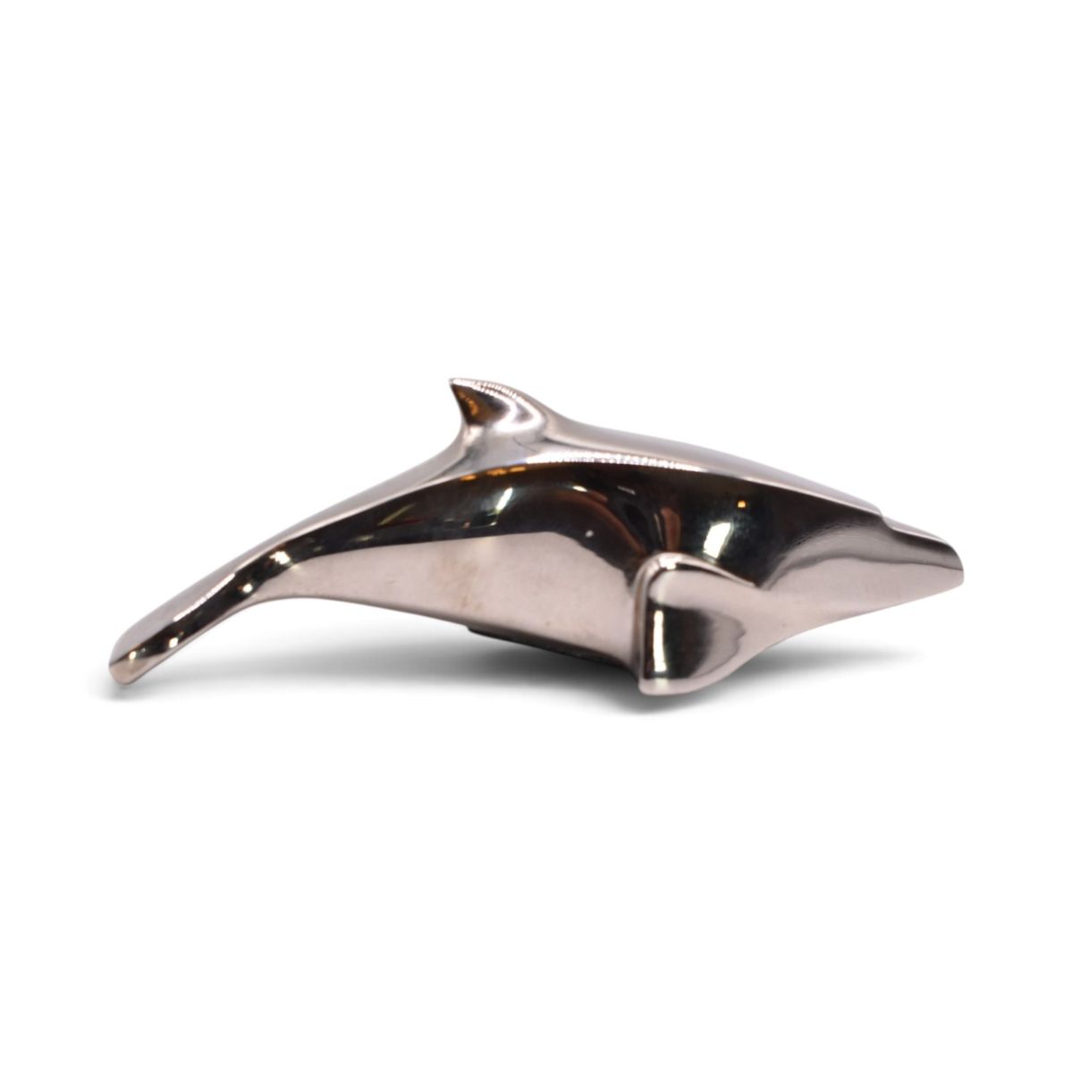 Silverplated Dolphin Paperweight Figurine