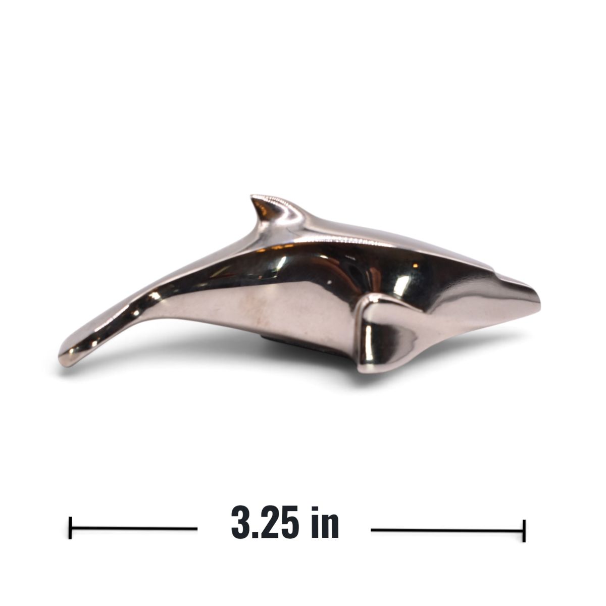 Silverplated Dolphin Paperweight Figurine