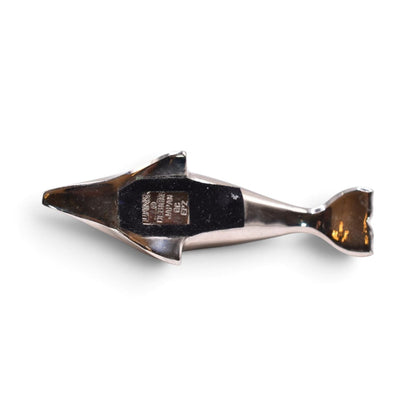 Silverplated Dolphin Paperweight Figurine