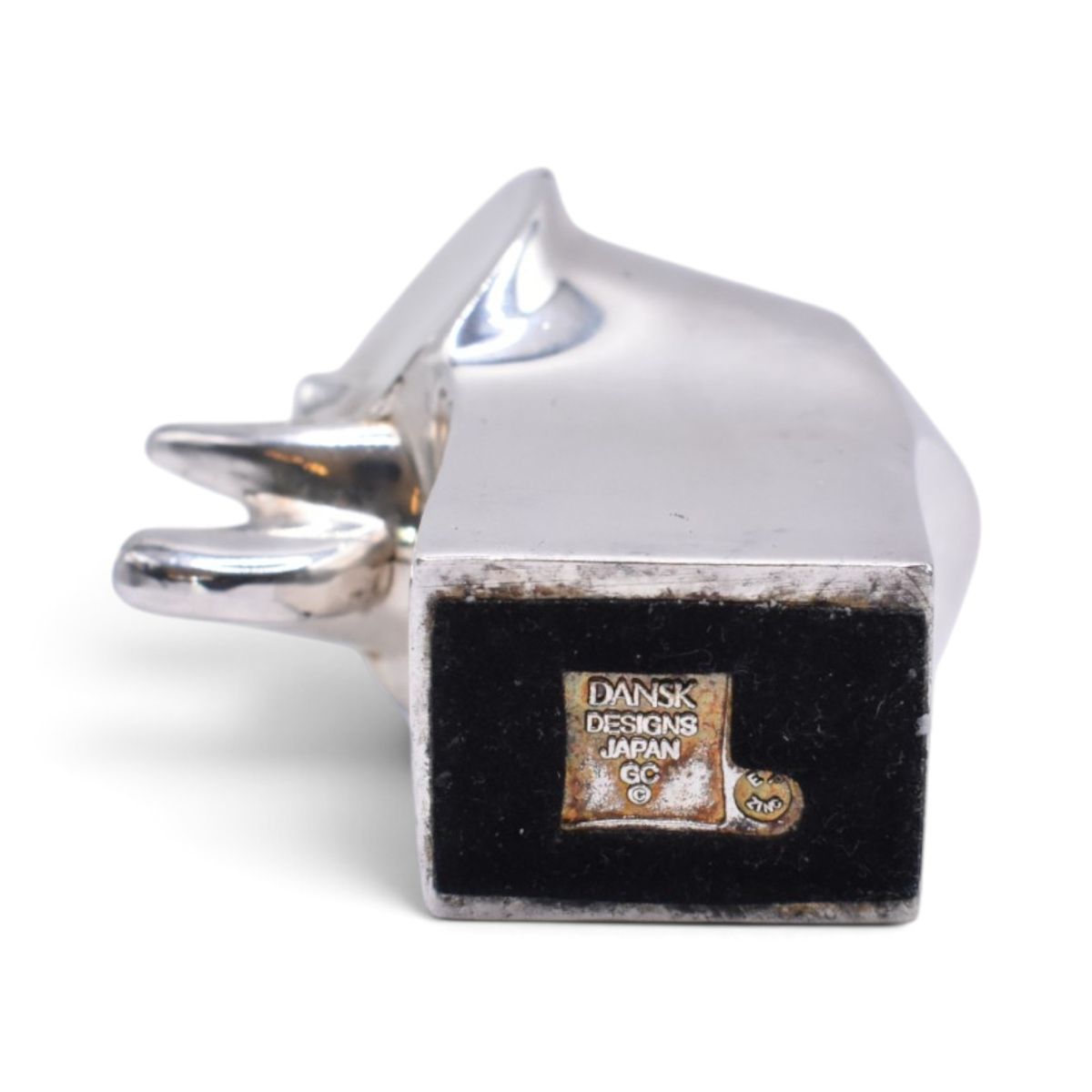 Silverplated Elephant Paperweight Figurine