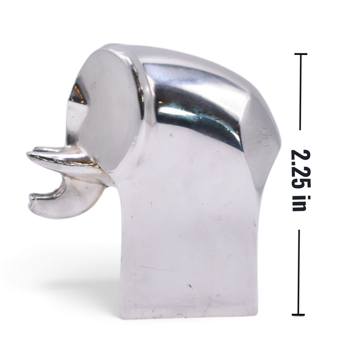 Silverplated Elephant Paperweight Figurine