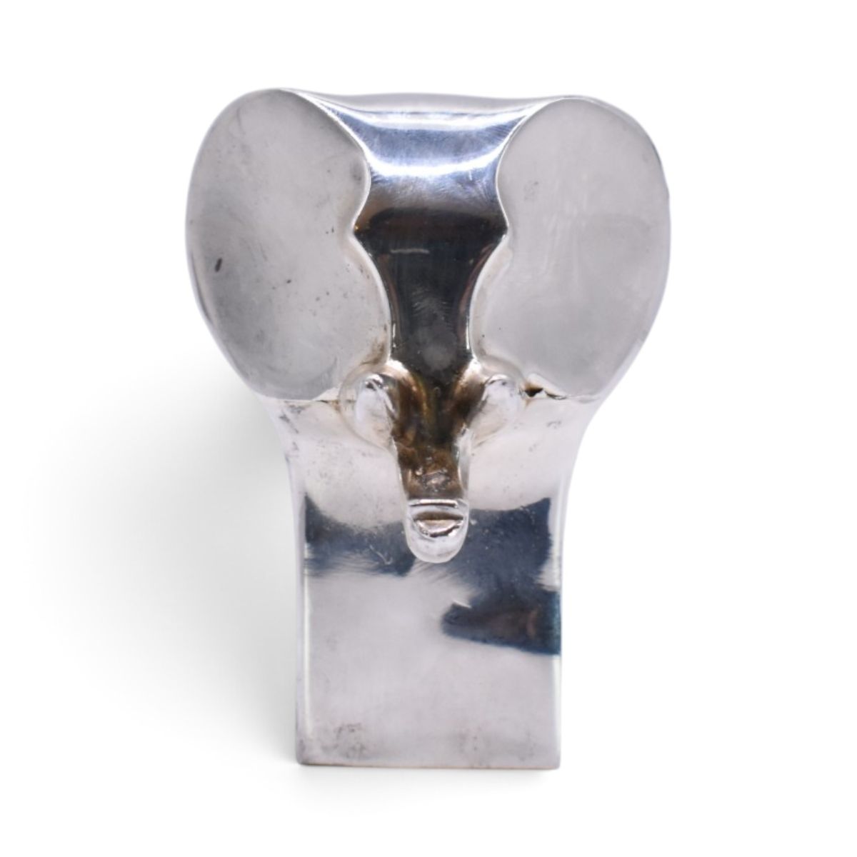Silverplated Elephant Paperweight Figurine