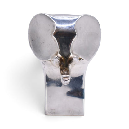 Silverplated Elephant Paperweight Figurine