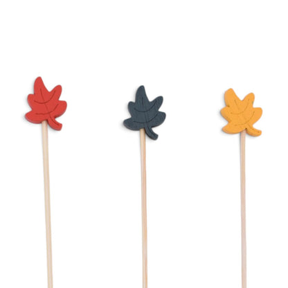Fall Maple Leaf Bamboo Skewers, 50 pcs