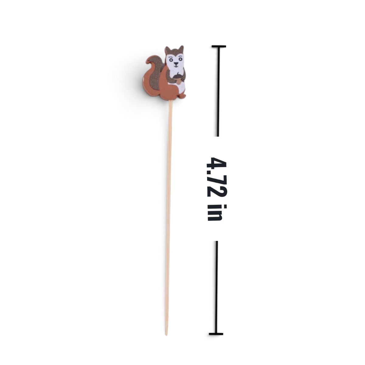Fall Squirrel Bamboo Skewers, 50 Pcs