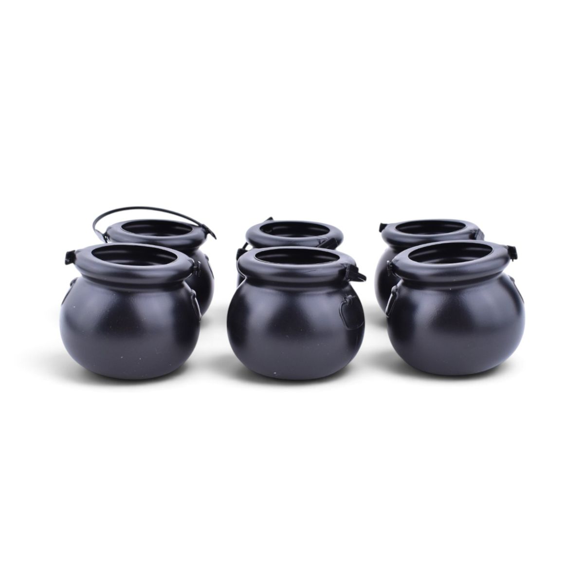 Black Cauldron Candy Kettles, 3.5 in, Set of 6