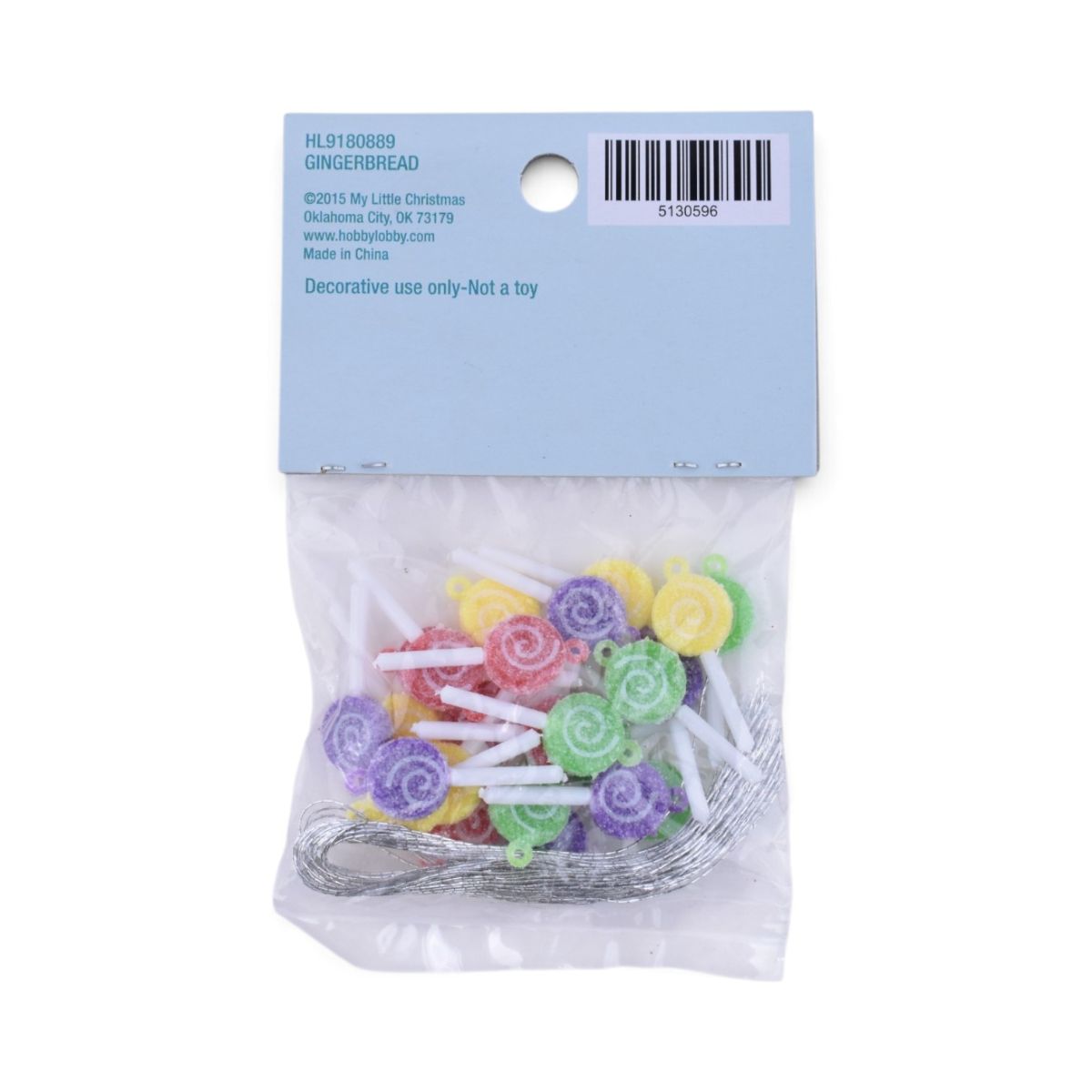 Miniature Lollipop Ornaments, 24 pc