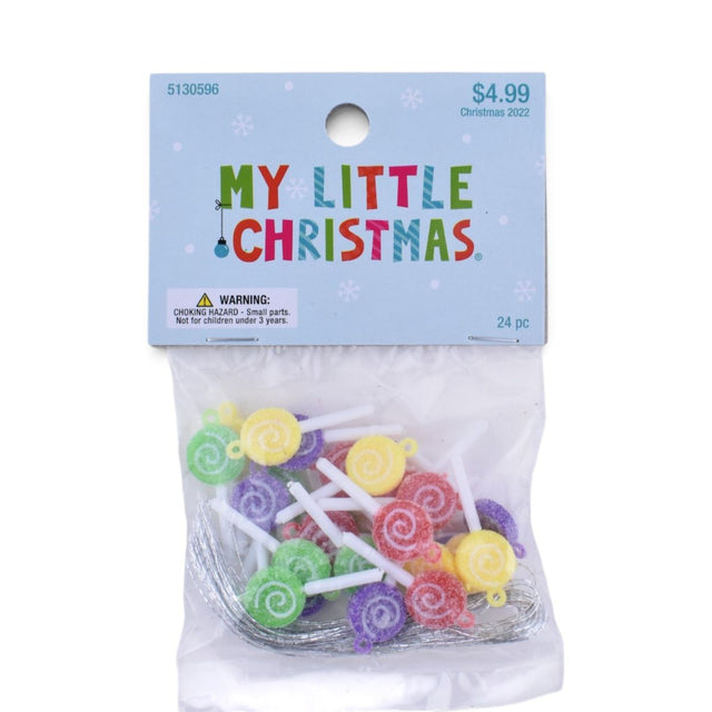 Miniature Lollipop Ornaments, 24 pc