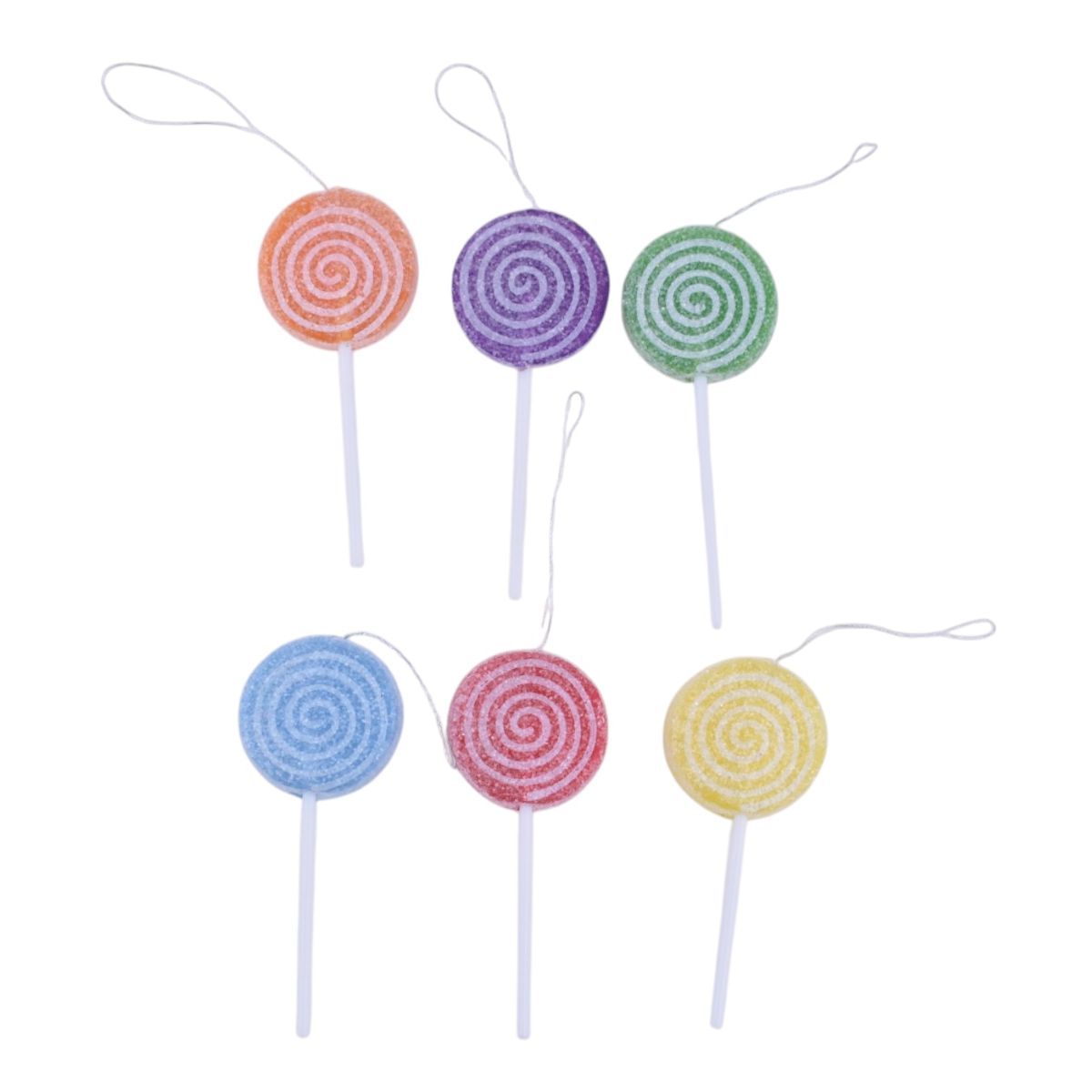 Lollipop Ornaments, 6 Piece Set