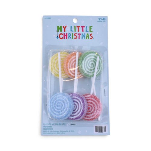 Lollipop Ornaments, 6 Piece Set