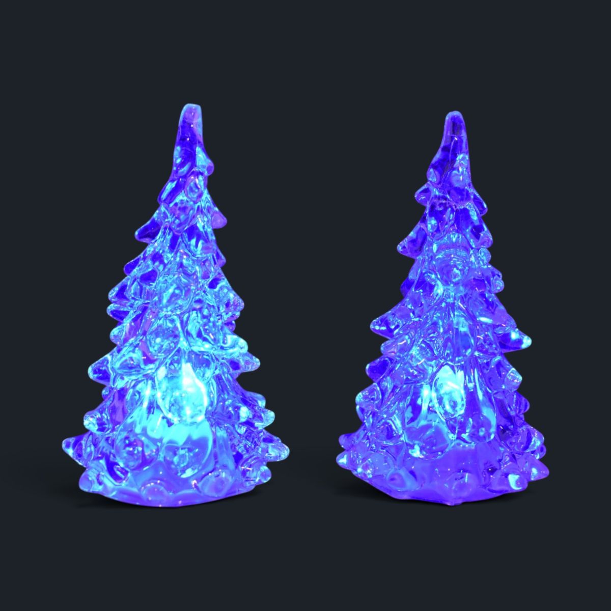 LED Color Changing Trees, Set of 2