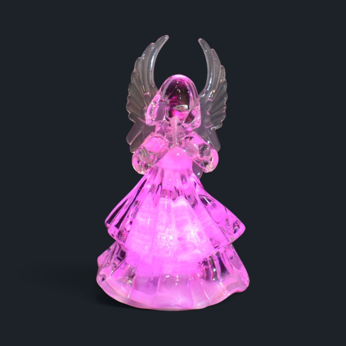 LED Color Changing Angel Figurine, 3.5 in