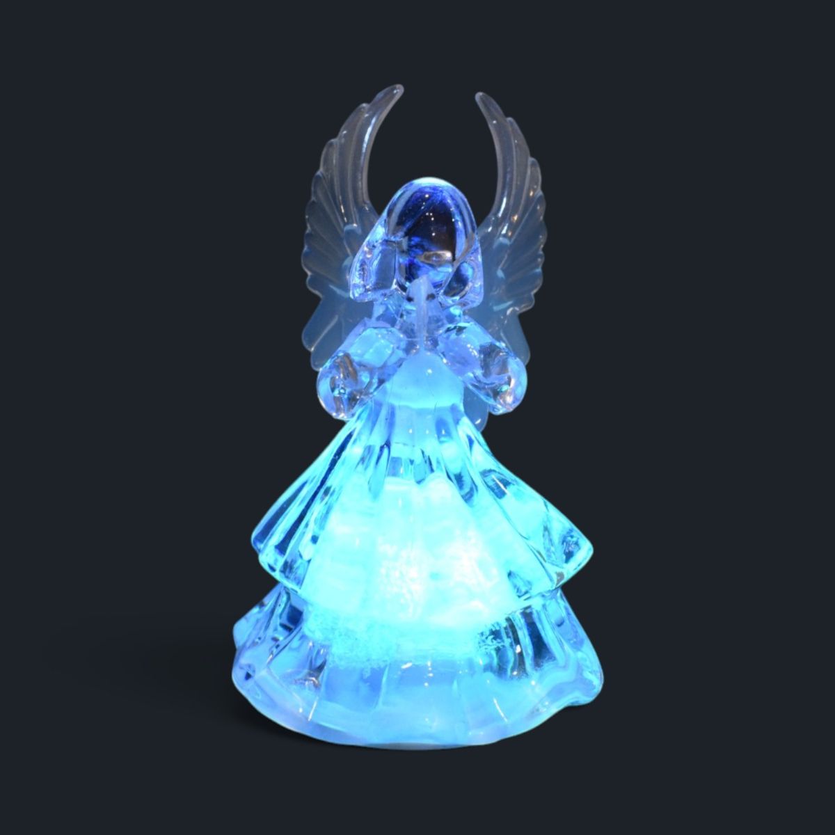 LED Color Changing Angel Figurine, 3.5 in