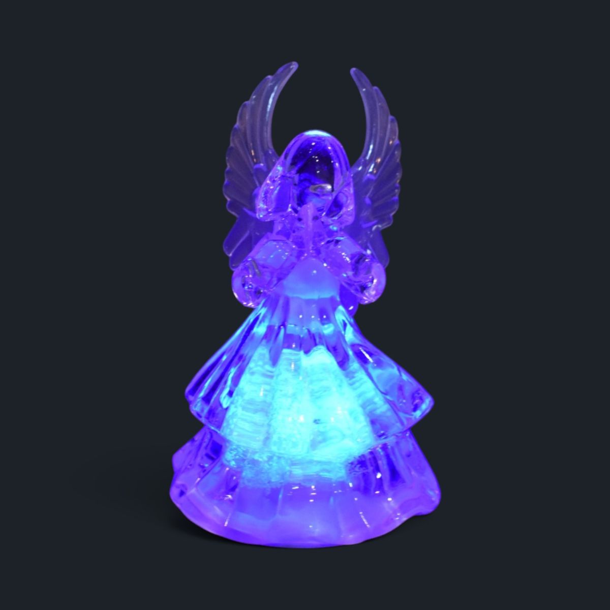LED Color Changing Angel Figurine, 3.5 in