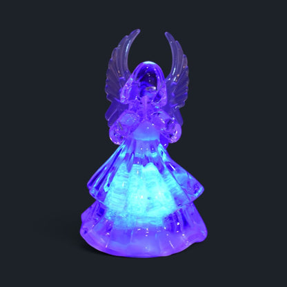 LED Color Changing Angel Figurine, 3.5 in