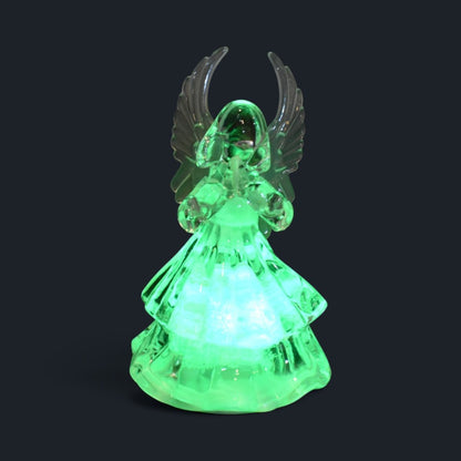 LED Color Changing Angel Figurine, 3.5 in