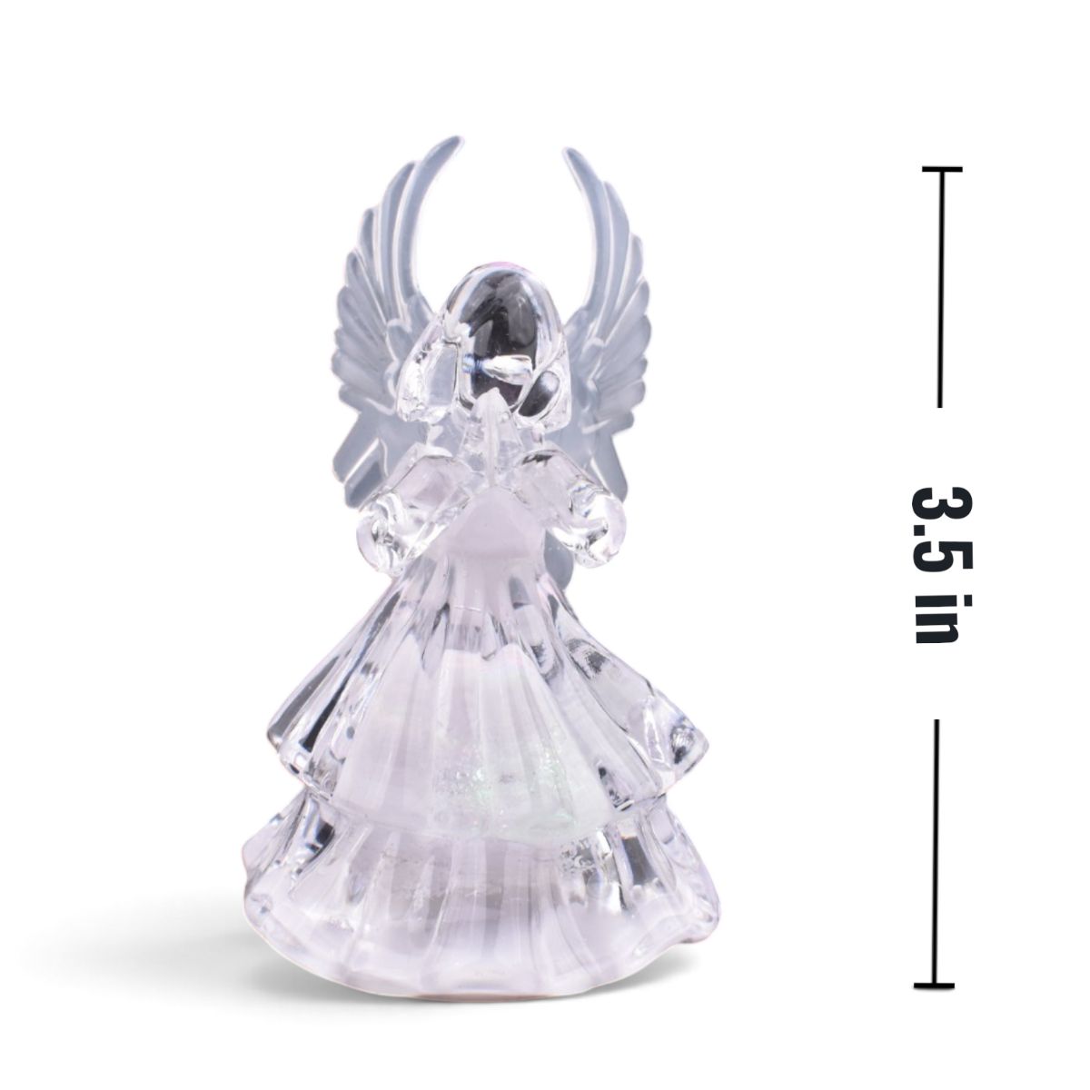 LED Color Changing Angel Figurine, 3.5 in