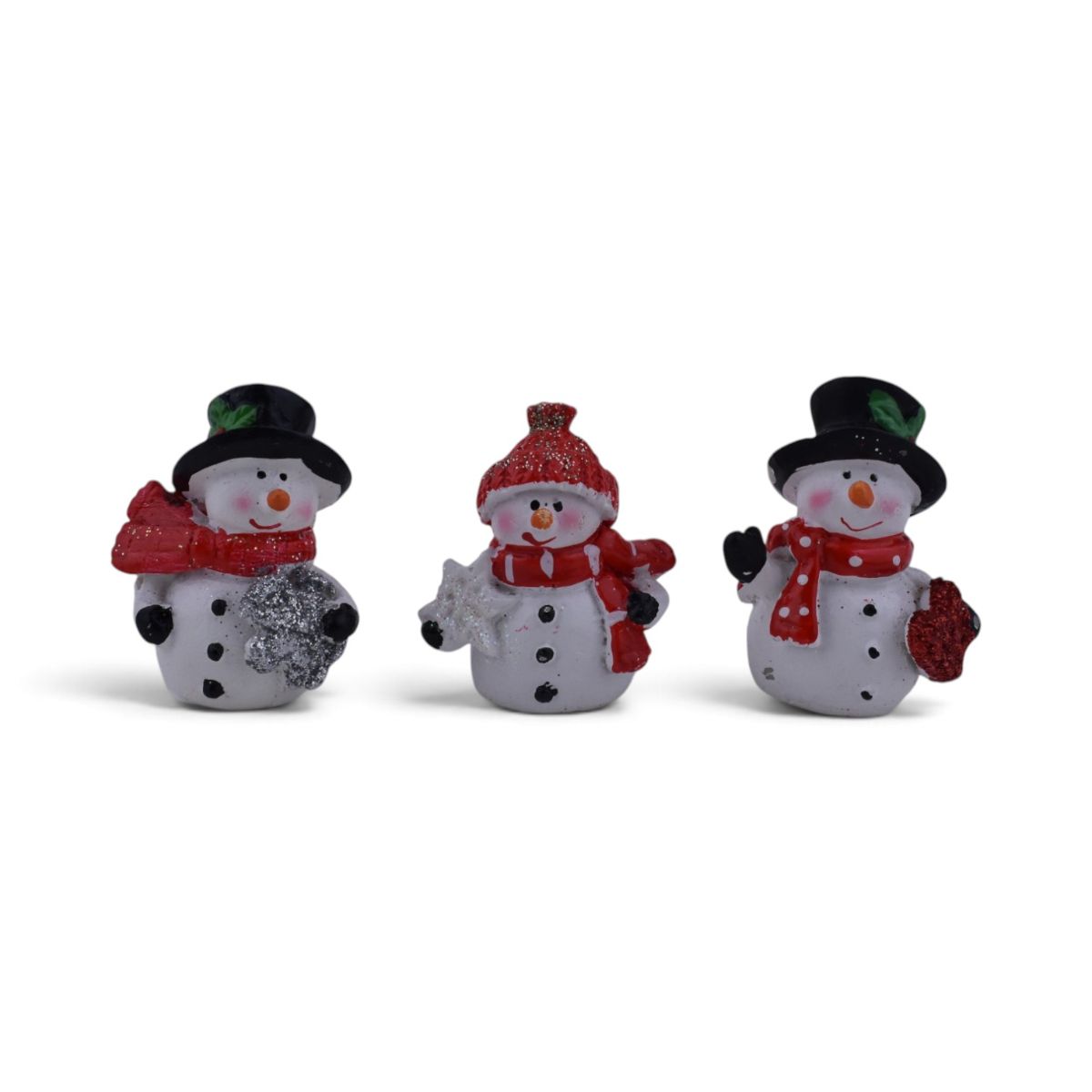 Snowman Figurines, Set of 3