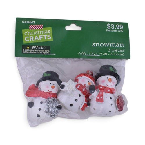 Snowman Figurines, Set of 3