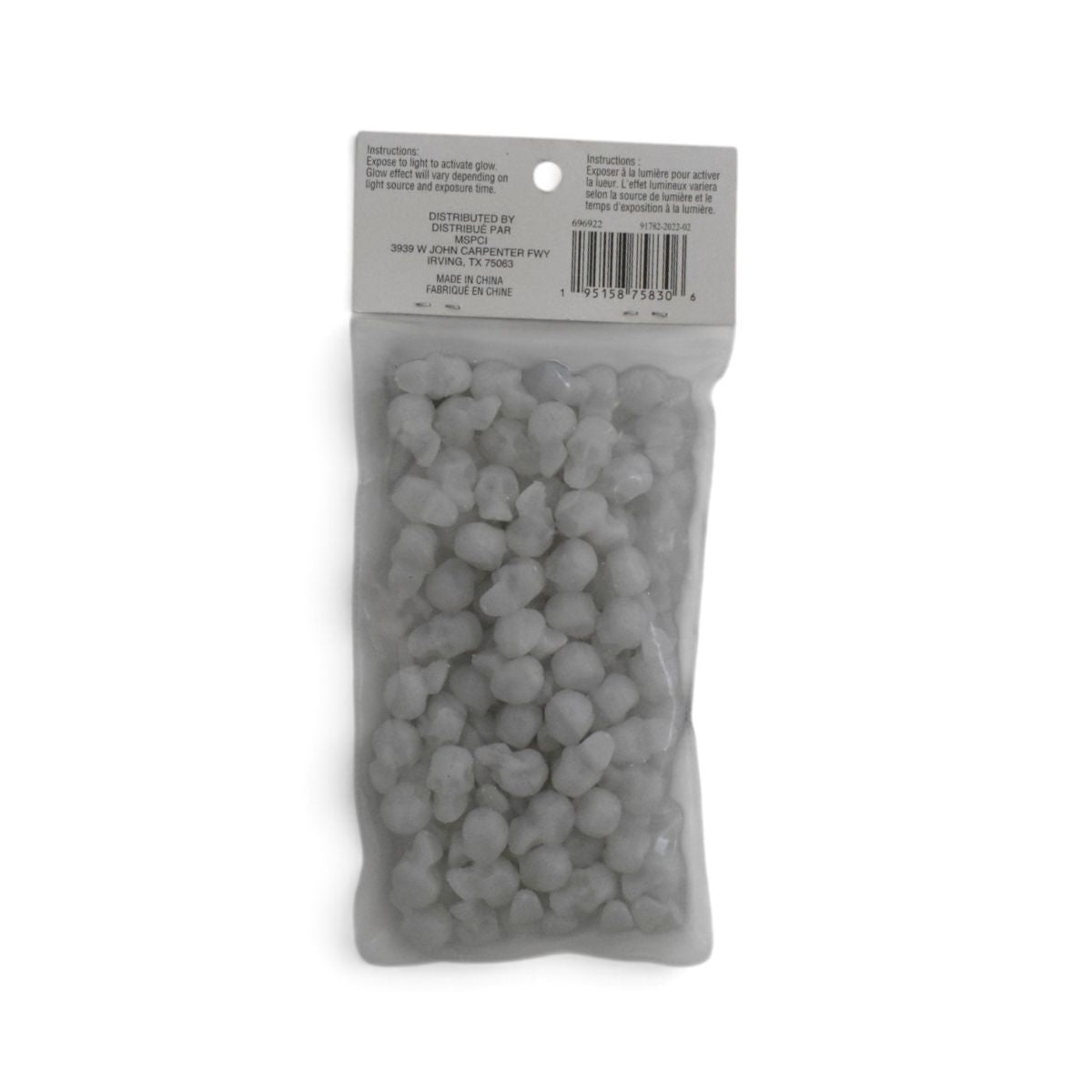 Halloween Small Skulls Glow in the Dark Decorative Filler, 5oz